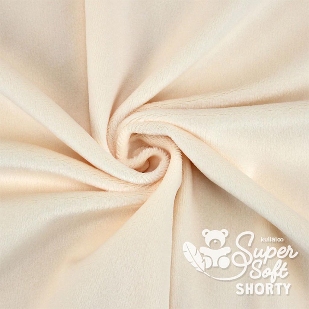 Plüschstoff Shorty uni 75x100cm pfirsich hell – Kullaloo